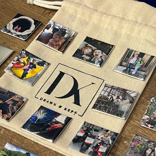 Mini Memories – Custom Photo Magnet Sets (1-inch squares)