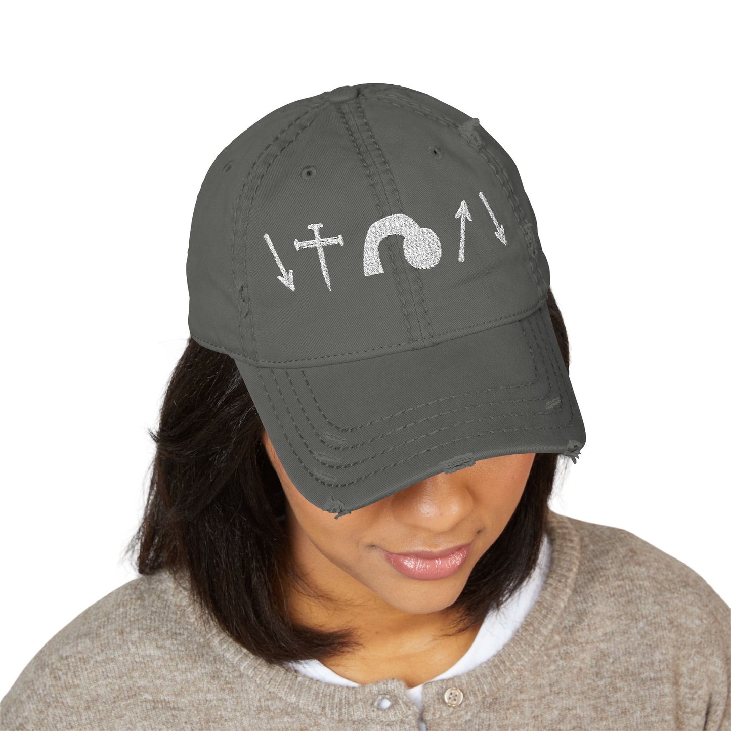 Vintage Distressed Gospel Symbol Hat