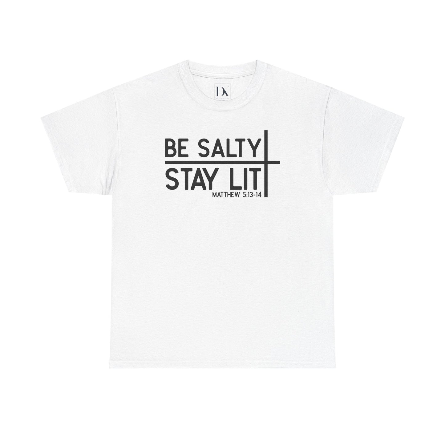 Be Salty, Stay Lit – Matthew 5:13-14 Tee | Christian Unisex Tee