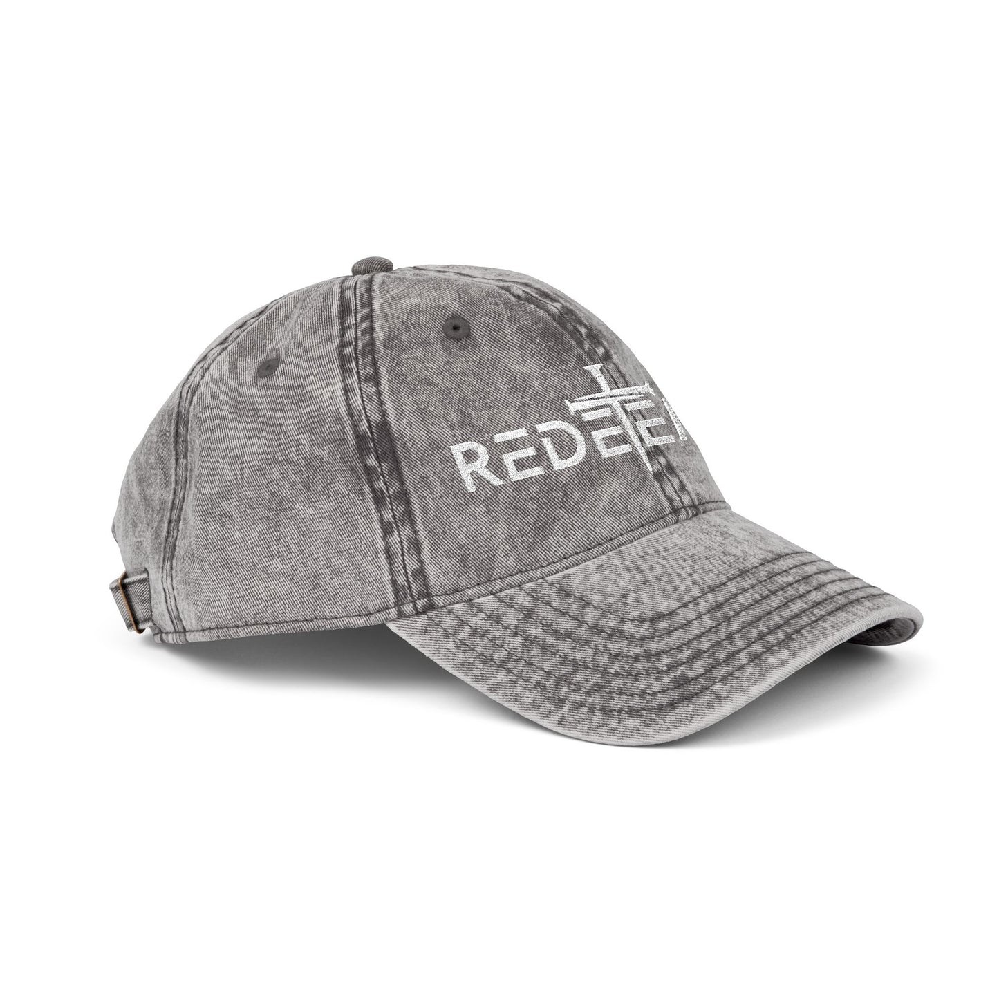 Redeemed Cross Vintage Distressed Dad Hat – Christian Faith Cap