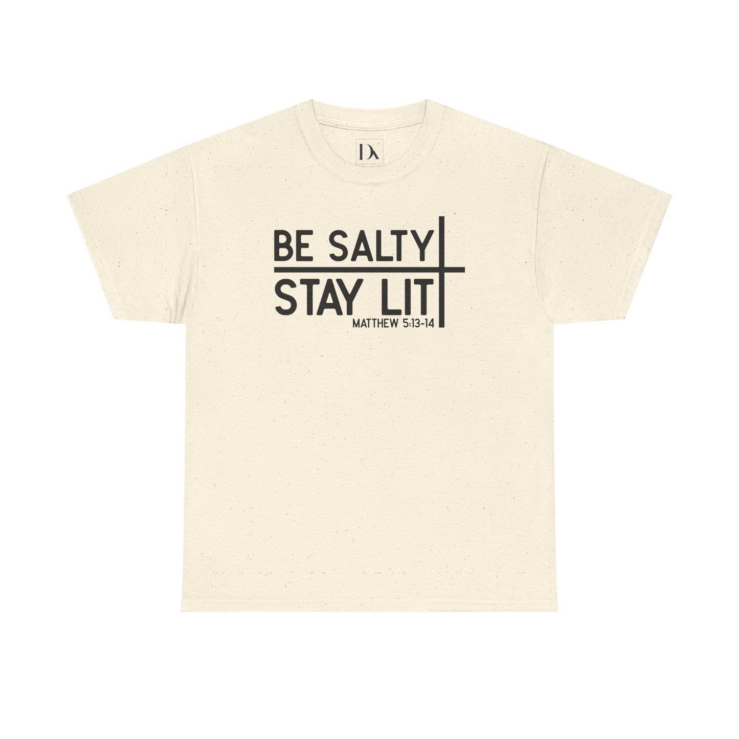 Be Salty, Stay Lit – Matthew 5:13-14 Tee | Christian Unisex Tee