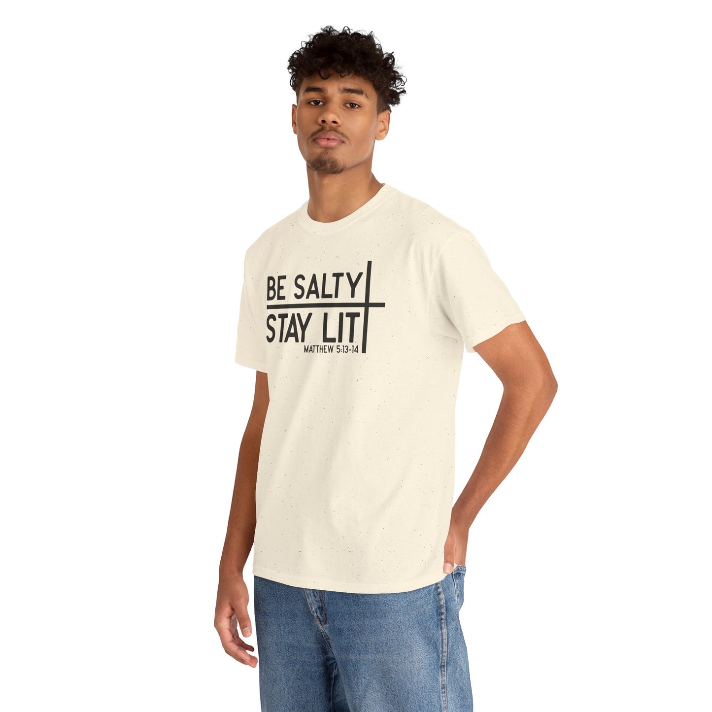 Be Salty, Stay Lit – Matthew 5:13-14 Tee | Christian Unisex Tee