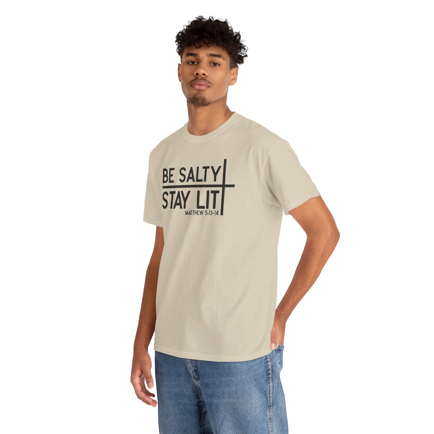 Be Salty, Stay Lit – Matthew 5:13-14 Tee | Christian Unisex Tee