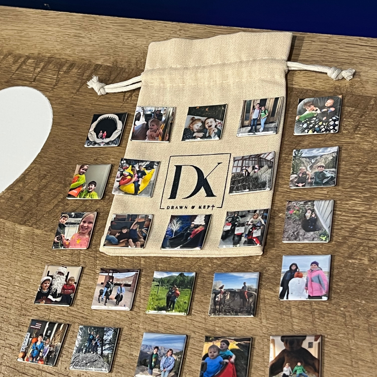 Mini Memories – Custom Photo Magnet Sets (1-inch squares)