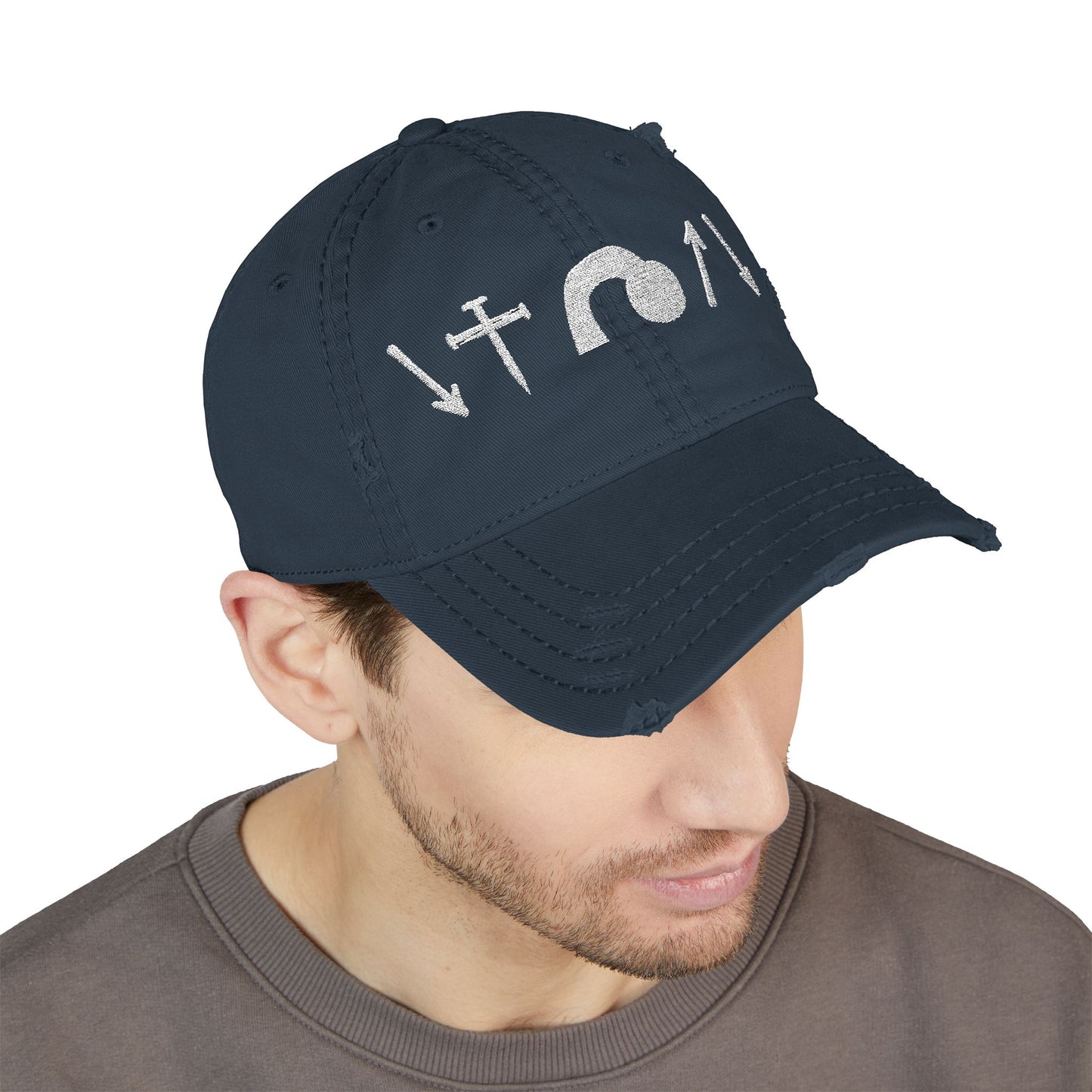 Vintage Distressed Gospel Symbol Hat