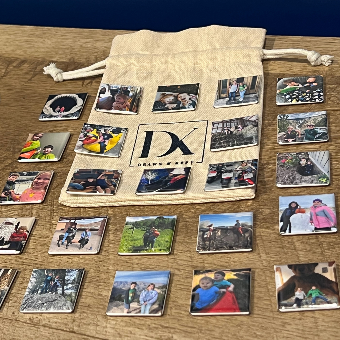 Mini Memories – Custom Photo Magnet Sets (1-inch squares)