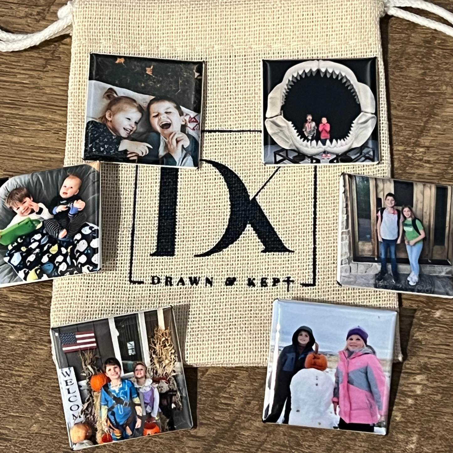 Mini Memories – Custom Photo Magnet Sets (1-inch squares)