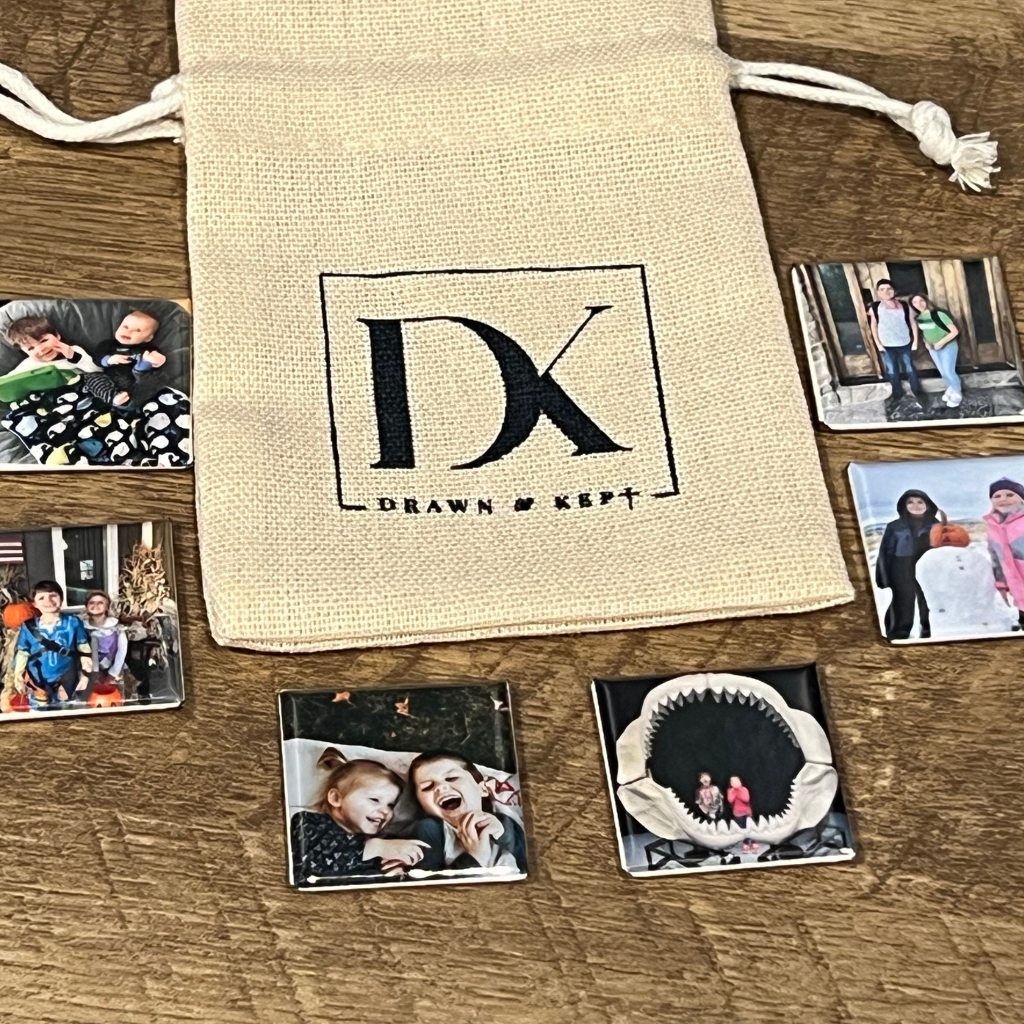 Mini Memories – Custom Photo Magnet Sets (1-inch squares)