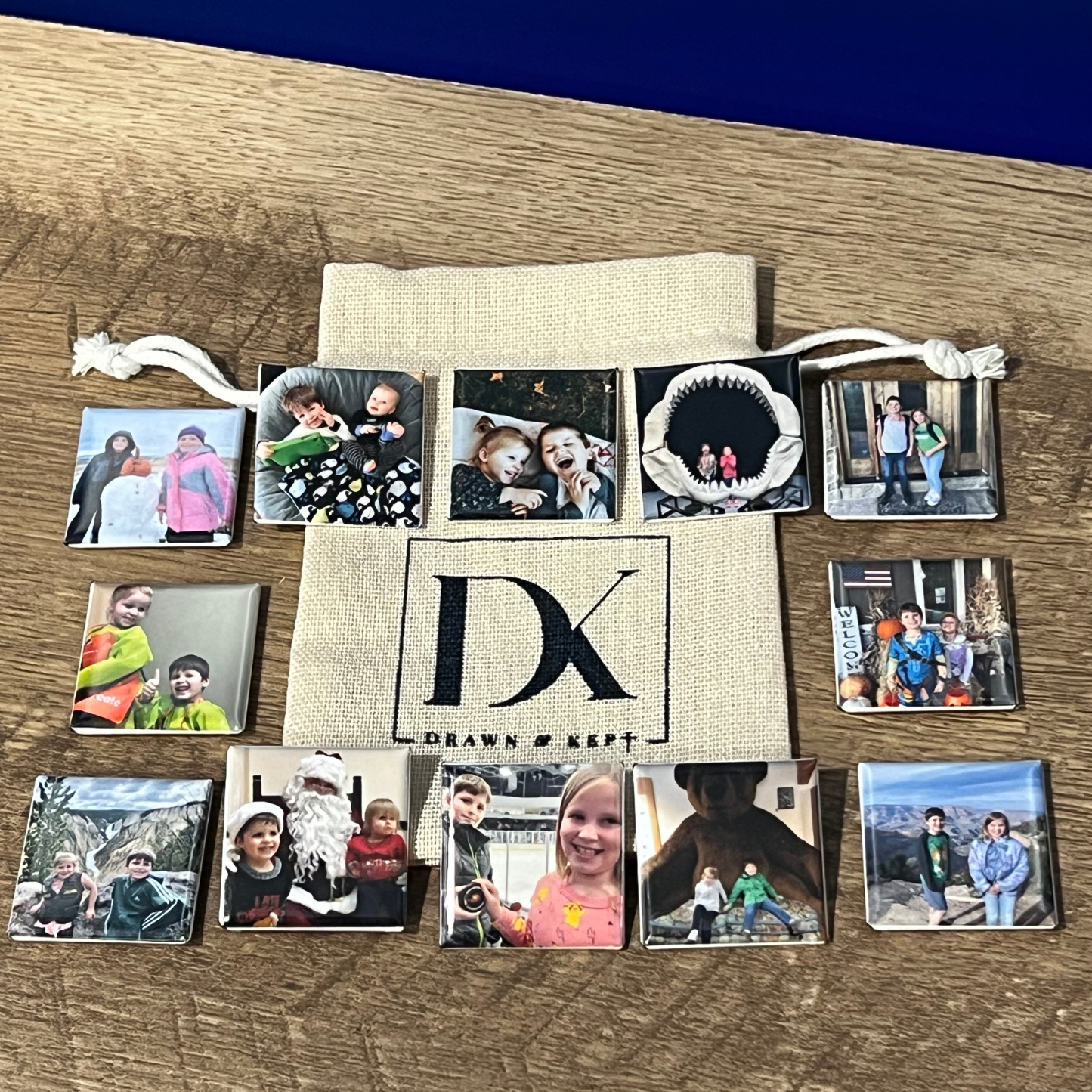 Mini Memories – Custom Photo Magnet Sets (1-inch squares)