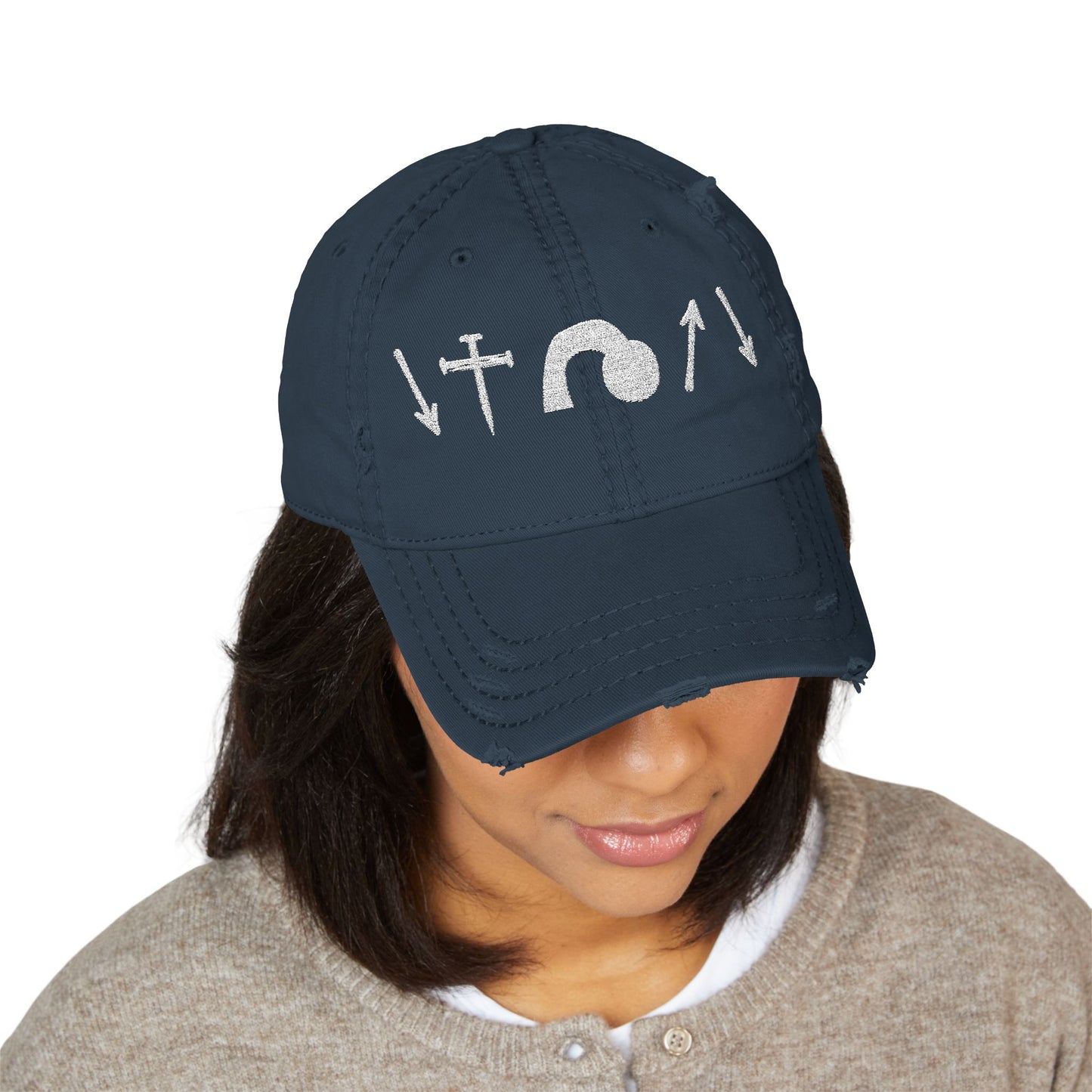 Vintage Distressed Gospel Symbol Hat