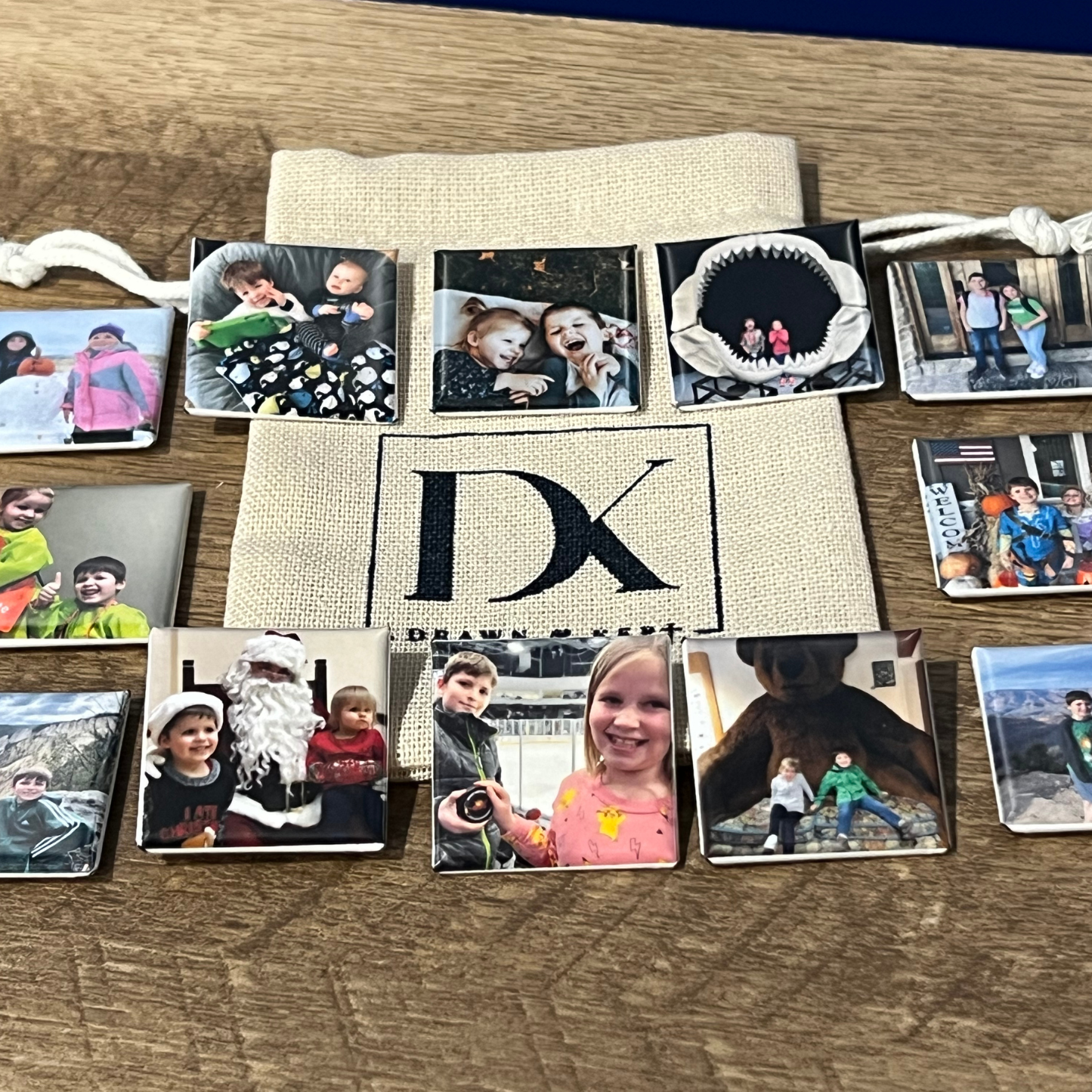 Mini Memories – Custom Photo Magnet Sets (1-inch squares)