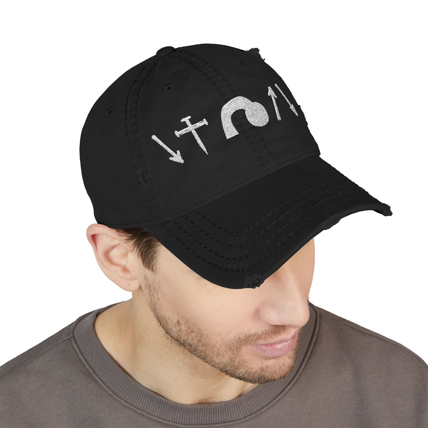 Vintage Distressed Gospel Symbol Hat