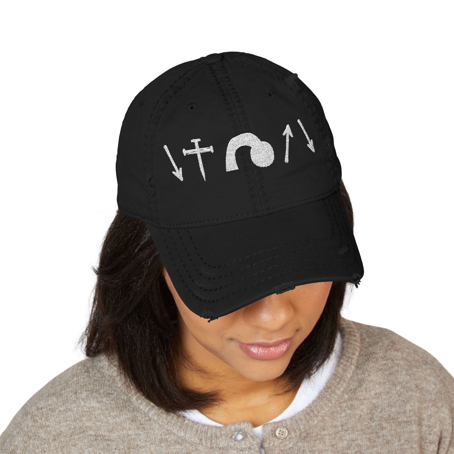 Vintage Distressed Gospel Symbol Hat