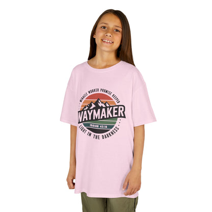 Waymaker, Miracle Worker – Isaiah 42:16 | Inspirational Christian Tee for Kids