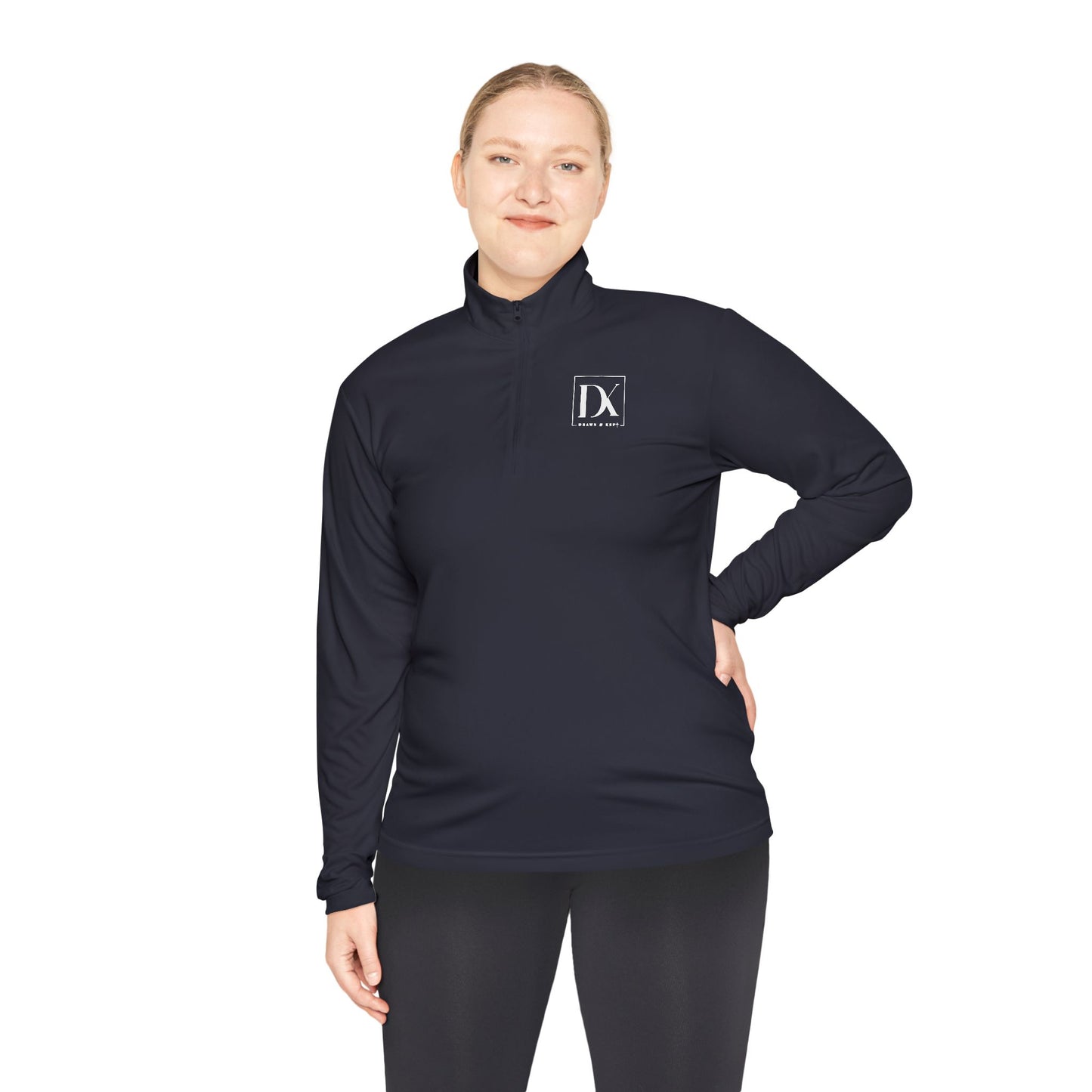 Drawn & Kept Quarter-Zip Pullover – Navy | Lightweight Performance + Everyday Comfort