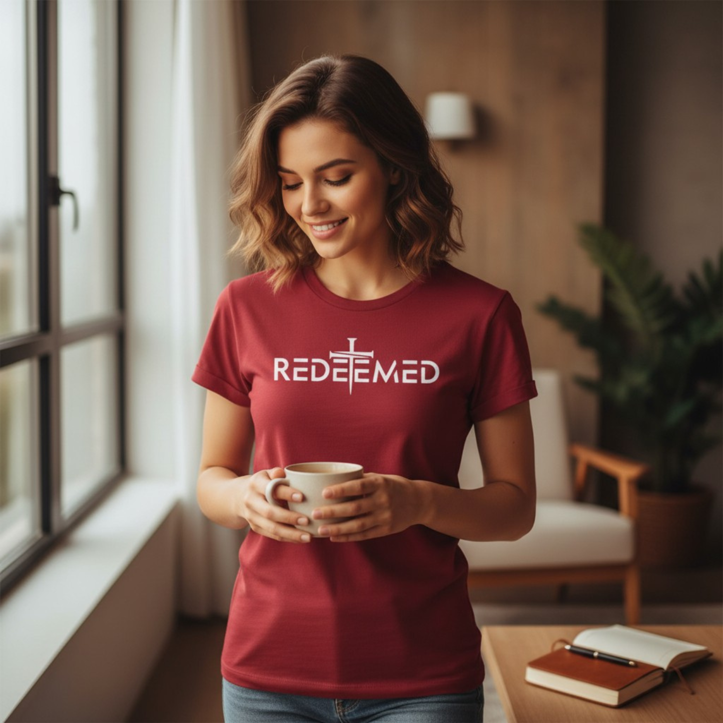 Redeemed Cross Tee – Christian Unisex T-Shirt