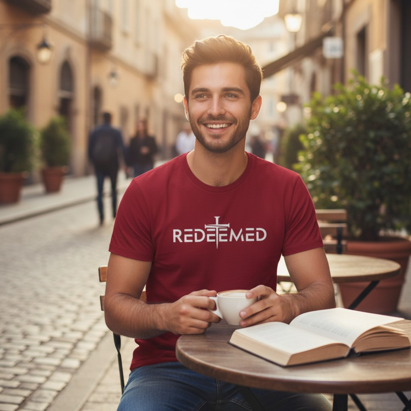 Redeemed Cross Tee – Christian Unisex T-Shirt