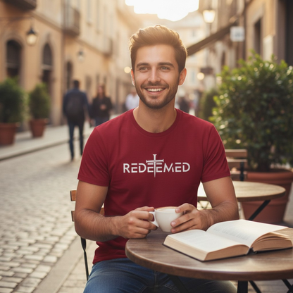 Redeemed Cross Tee – Christian Unisex T-Shirt