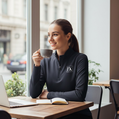 Drawn & Kept Quarter-Zip Pullover – Navy | Lightweight Performance + Everyday Comfort