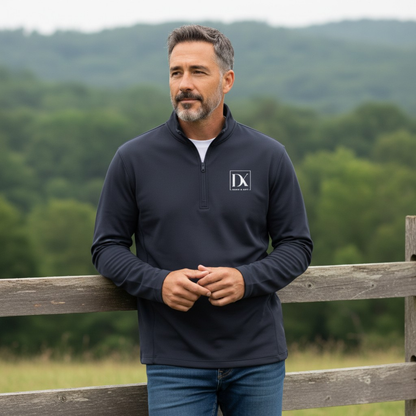 Drawn & Kept Quarter-Zip Pullover – Navy | Lightweight Performance + Everyday Comfort