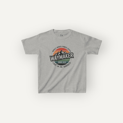 Waymaker, Miracle Worker – Isaiah 42:16 | Inspirational Christian Tee for Kids