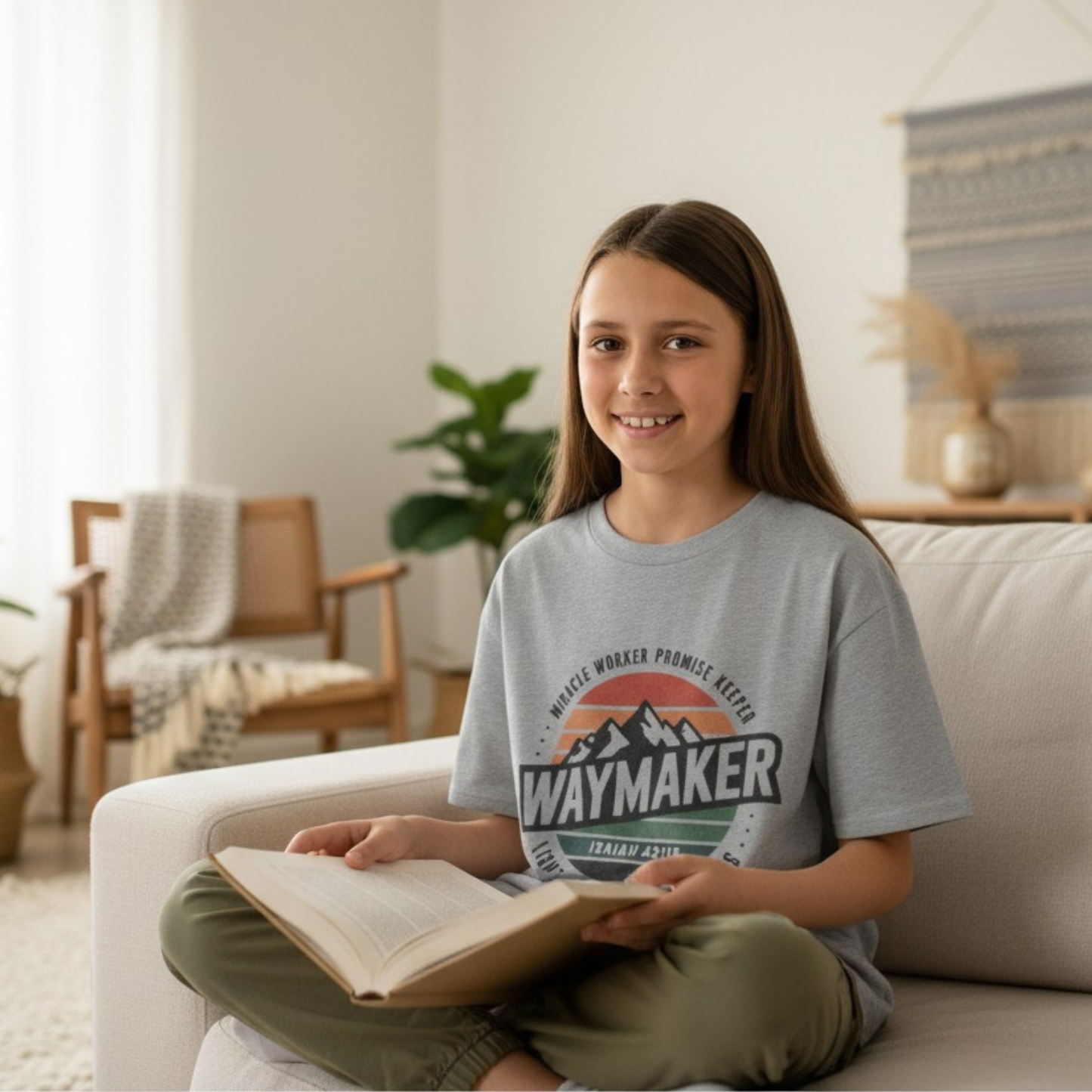 Waymaker, Miracle Worker – Isaiah 42:16 | Inspirational Christian Tee for Kids