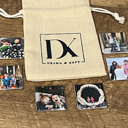 Mini Memories – Custom Photo Magnet Sets (1-inch squares)